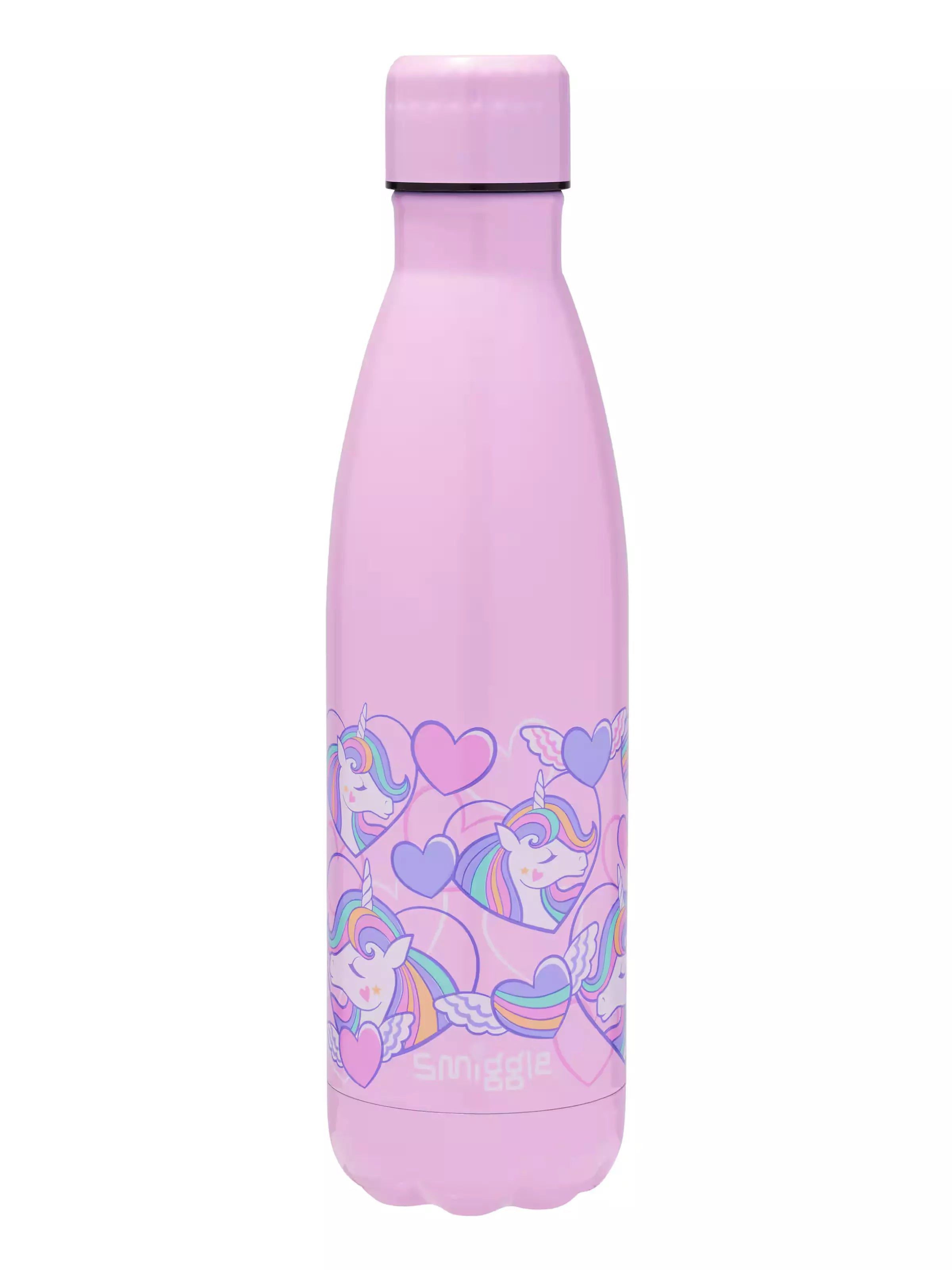 Smiggle - Fly High Kapaklı Çelik 500ML Matara-Dinossi