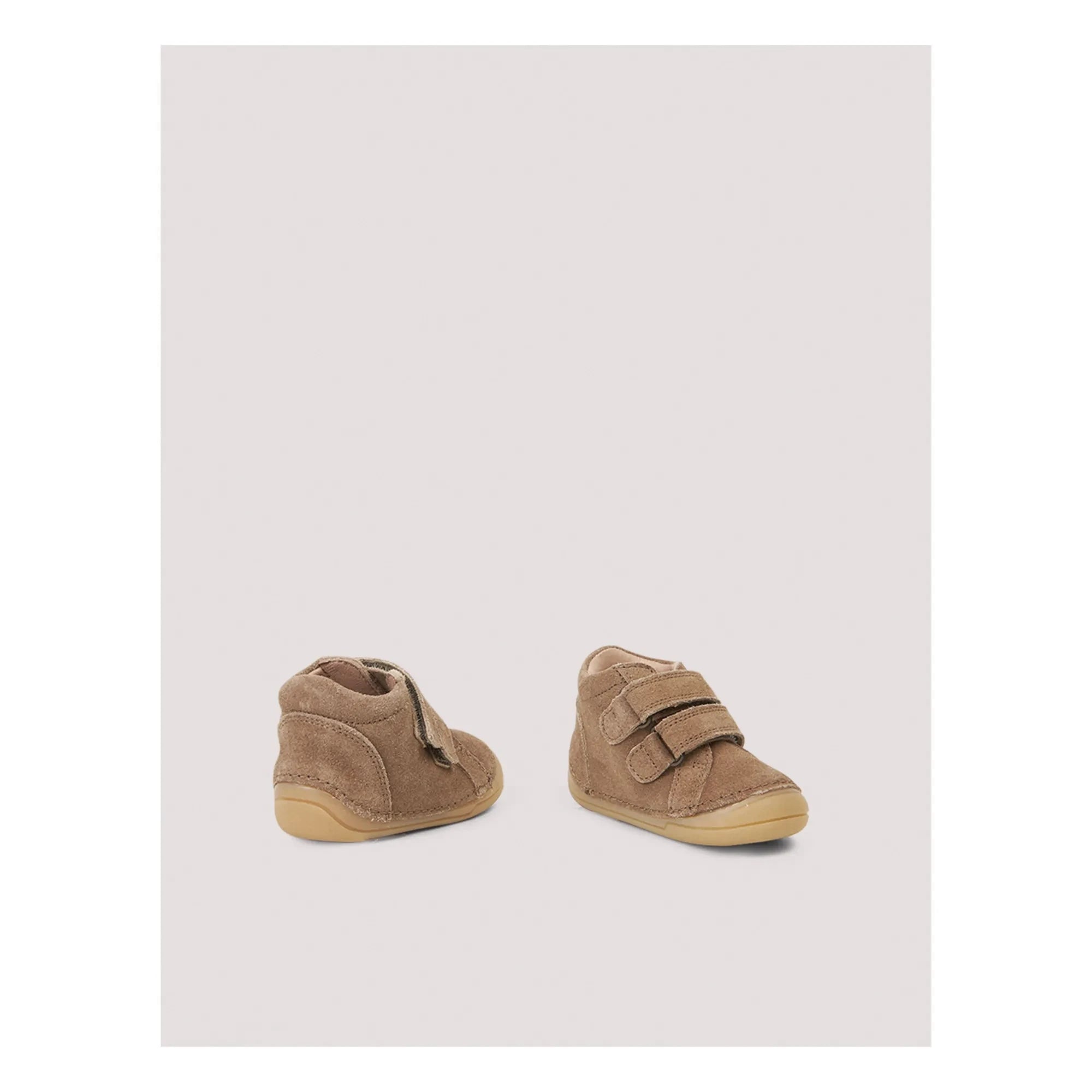Petit Nord - Mini Bot Patik Wildleder Klett-Sneaker | Braun