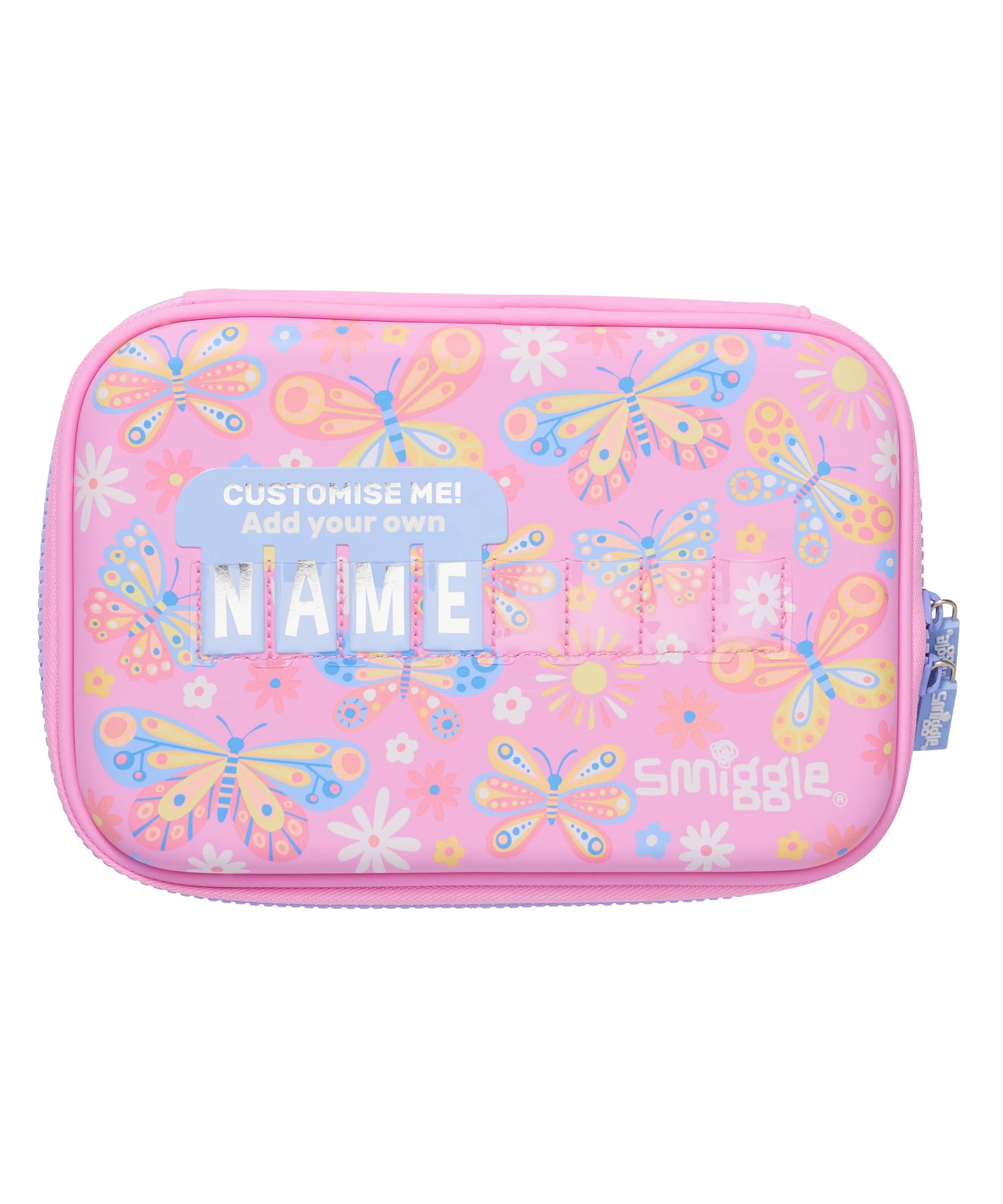 Smiggle - Flyn Hardtop İsimlikli Kalem Kutusu-Dinossi