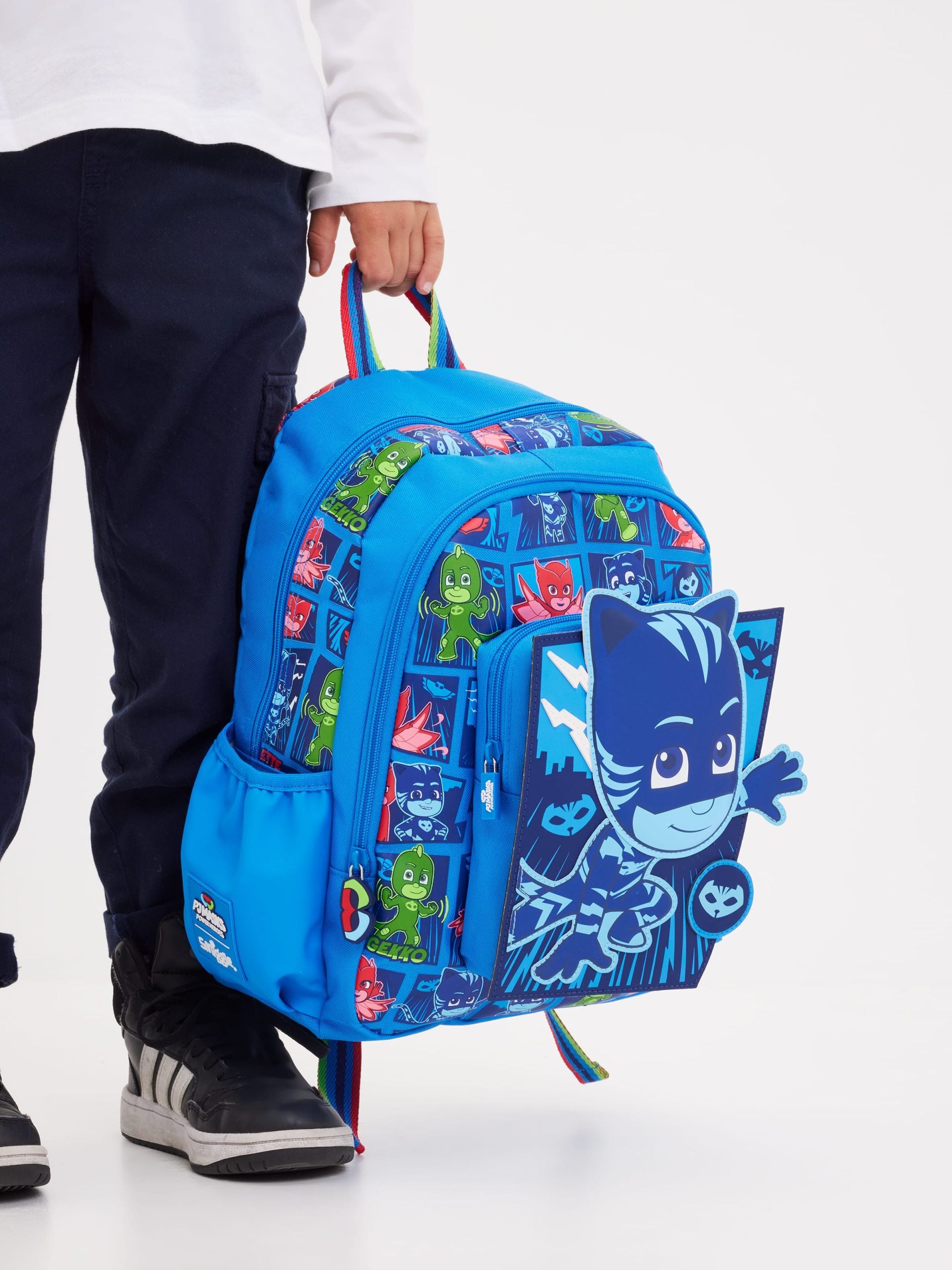 Smiggle - PJ Mask Junior Kapşonlu Sırt Çantası-Dinossi