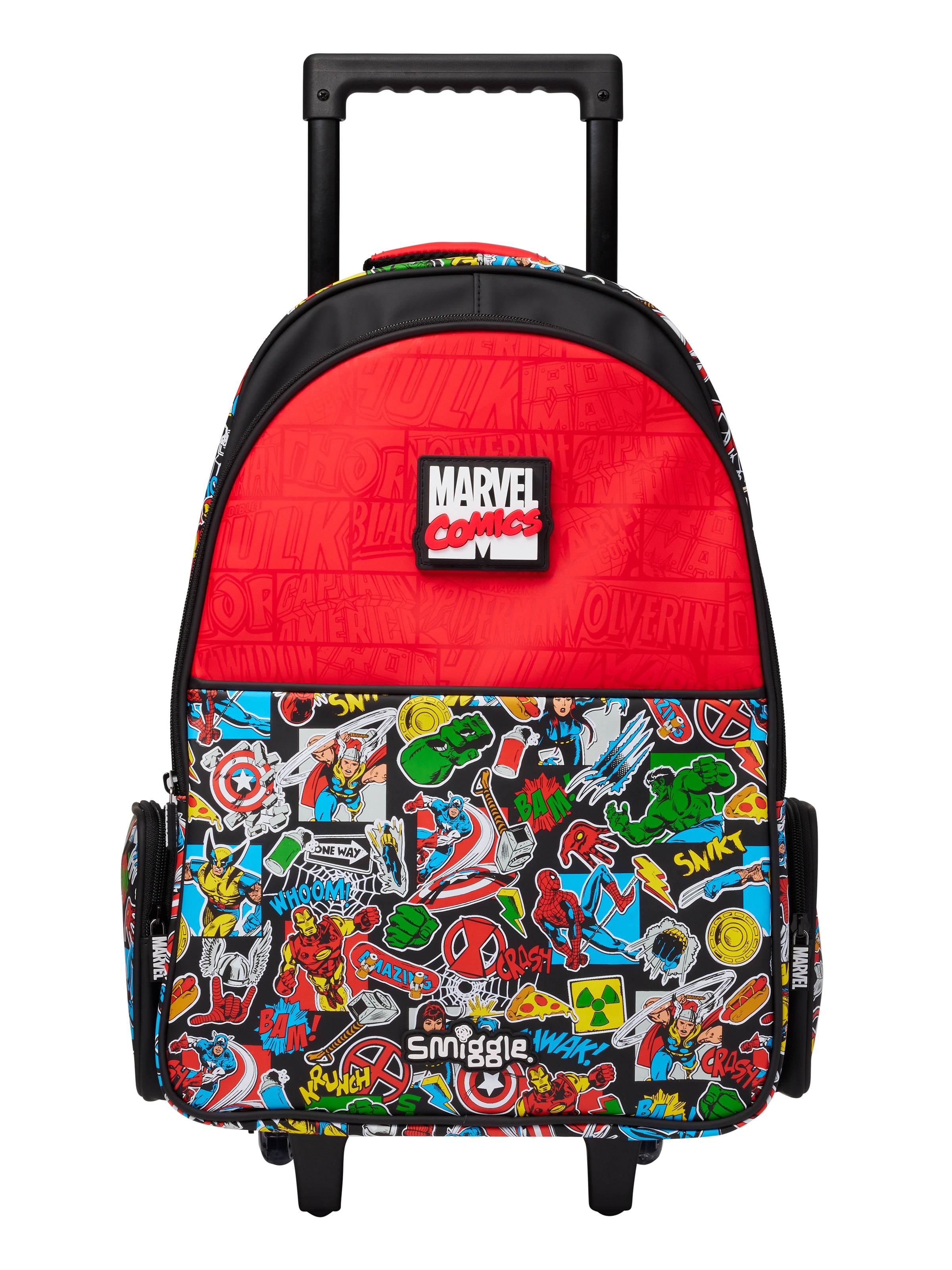 Smiggle - Marvel Çekçekli Işıklı Tekerlekli Çanta