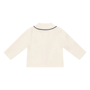 Donsje - Senn Waffle Cardigan | Elfenbein