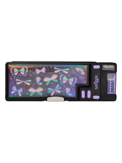 Smiggle - Elements Automatisches Federmäppchen mit Taschenrechner