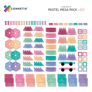 Connetix - Mega Pack - 202 Teile | Pastell