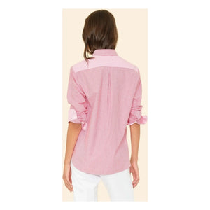 Xirena - Çizgili Mor Gömlek x Léa Meylan | Pembe
