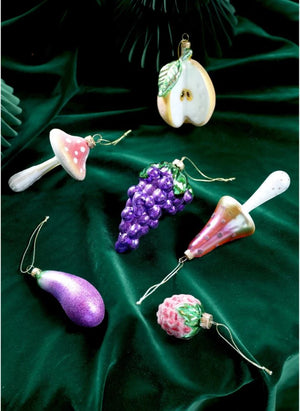 &Klevering - Trauben Weihnachtsbaumschmuck | Lila