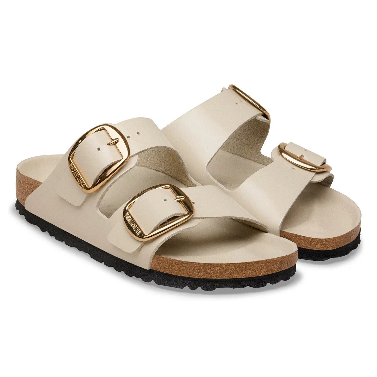BIRKENSTOCK - Big Buckle Sandalen | Creme