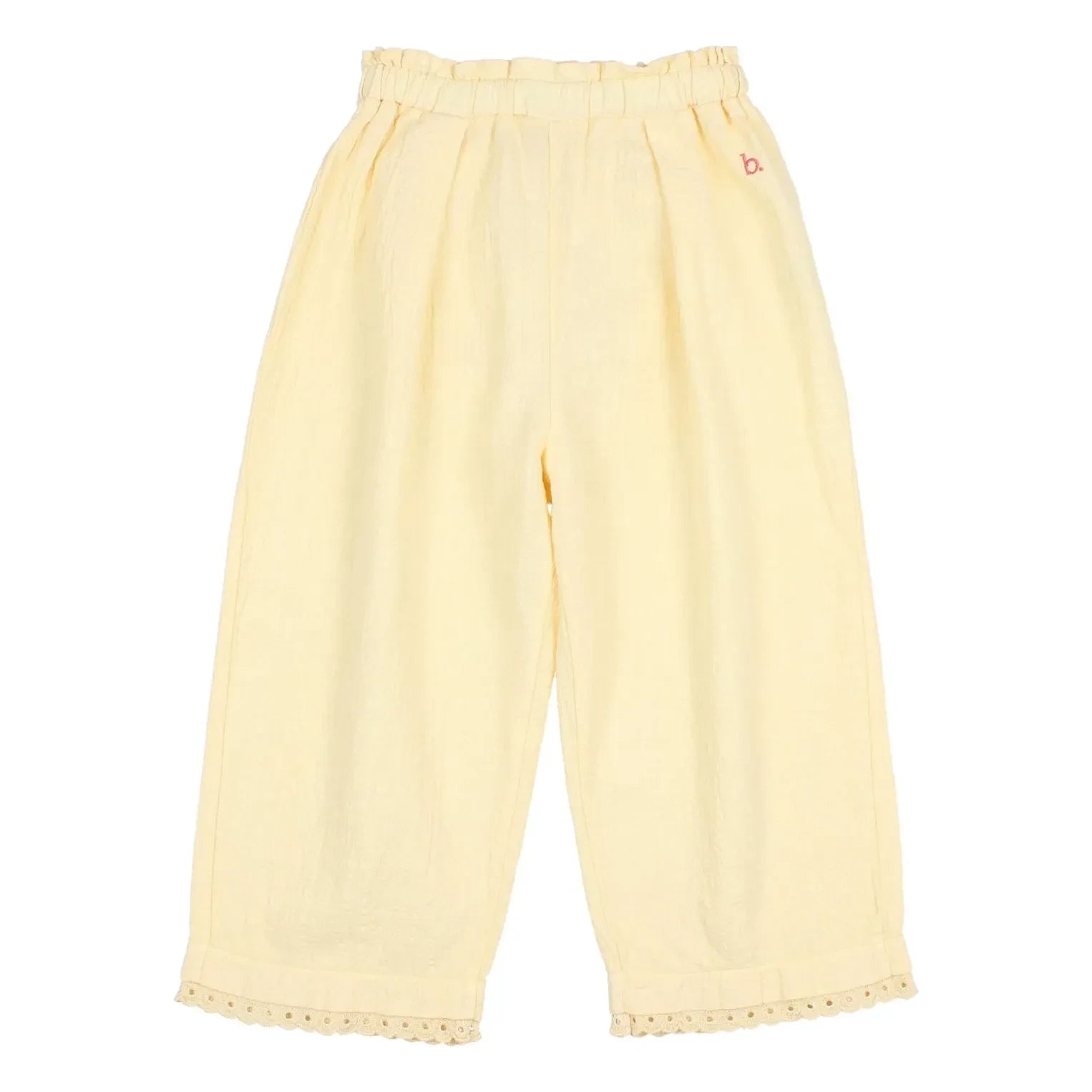 Búho - Bio-Baumwoll-Spitzenhose | Gelb