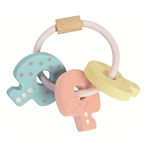 Plan Toys - Pastell Schlüsselanhänger-Rassel
