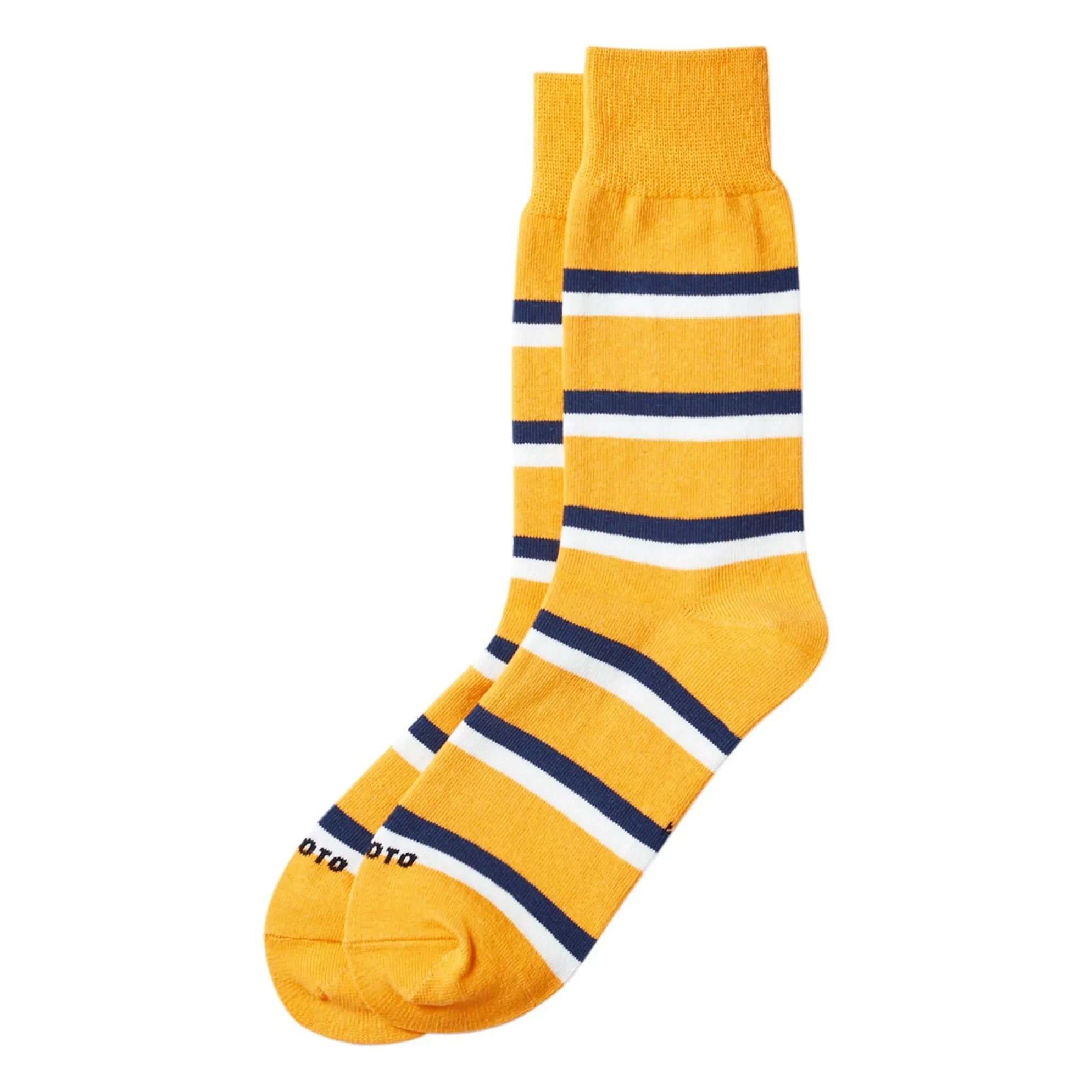 RoToTo - Rugby Gestreifte Socken | Gelb