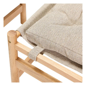 Hübsch - Heritage Sessel mit Fußhocker | Beige