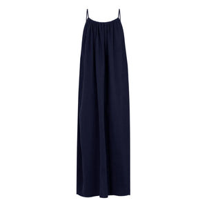 Anja Paris - Baumwollgaze-Kleid | Marineblau