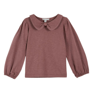 Emile et Ida - Picote Bio-Baumwoll-T-Shirt | Dunkellila