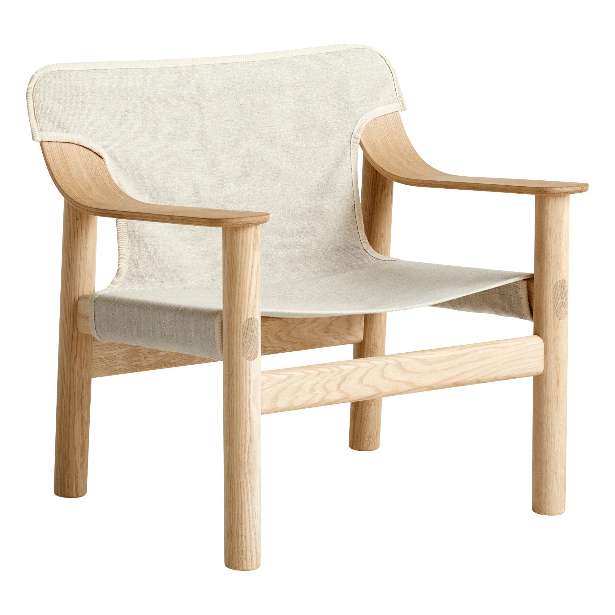 Hay - Bernard Oak and Canvas Sessel, Shane Schneck
