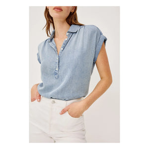 Rails - Tuscany Bluse | Denim Blau