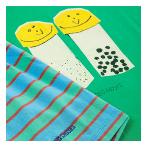 Bobo Choses - Salt and Pepper Bio-Baumwolle T-Shirt und Shorts Set | Grün