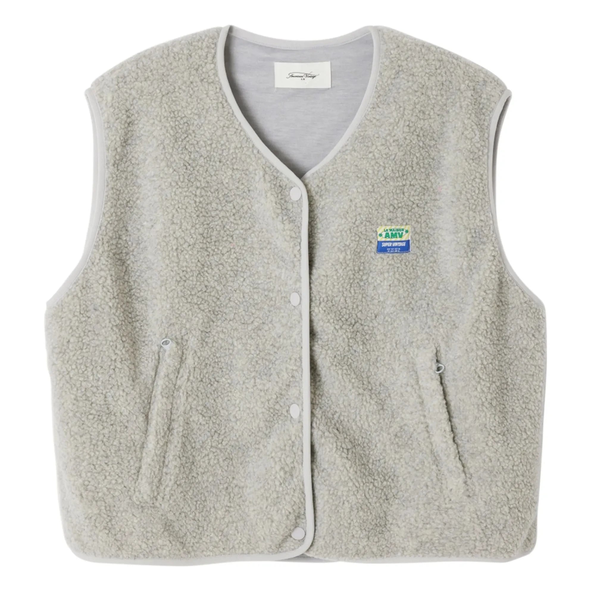 American Vintage - Hoktown Ärmellose Jacke | Hellgrau