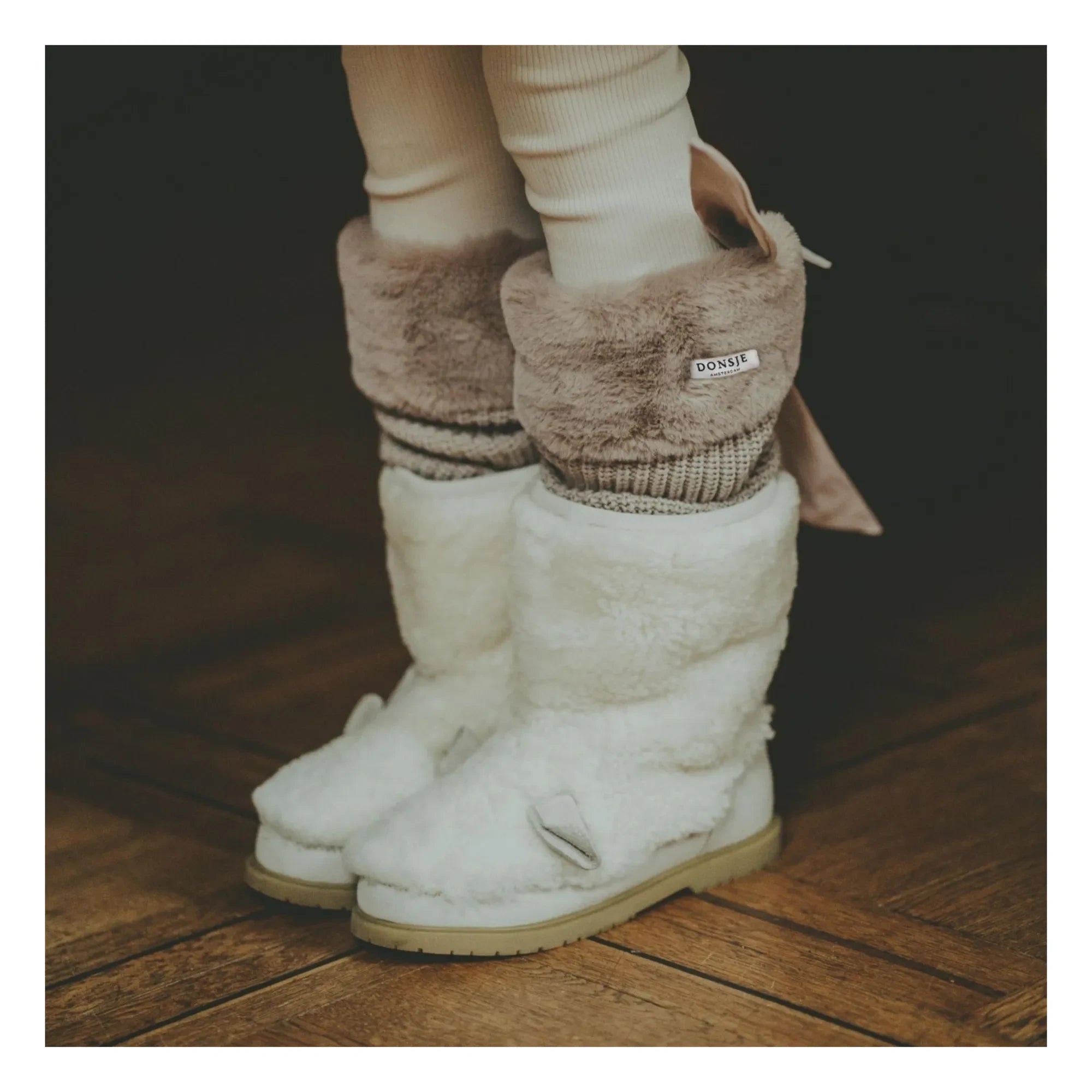 Donsje - Gamaschen Gina | Taupe Grau