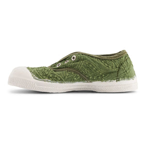 Bensimon - Tennis Elly Broderie Anglaise | Khaki