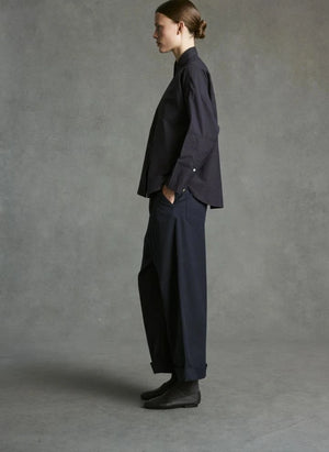 Hod - Mariano Bundfaltenhose | Marineblau