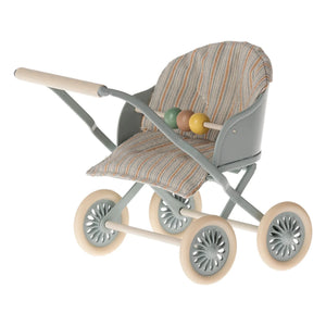 Maileg - Puppenwagen | Grau-Blau