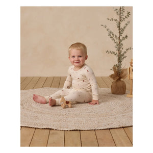 Quincy Mae - Winter Wonderland Pyjama-Set | Ecru