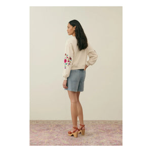 Louise Misha - Sweatshirt Judith aus Bio-Baumwolle - Damenkollektion | Creme