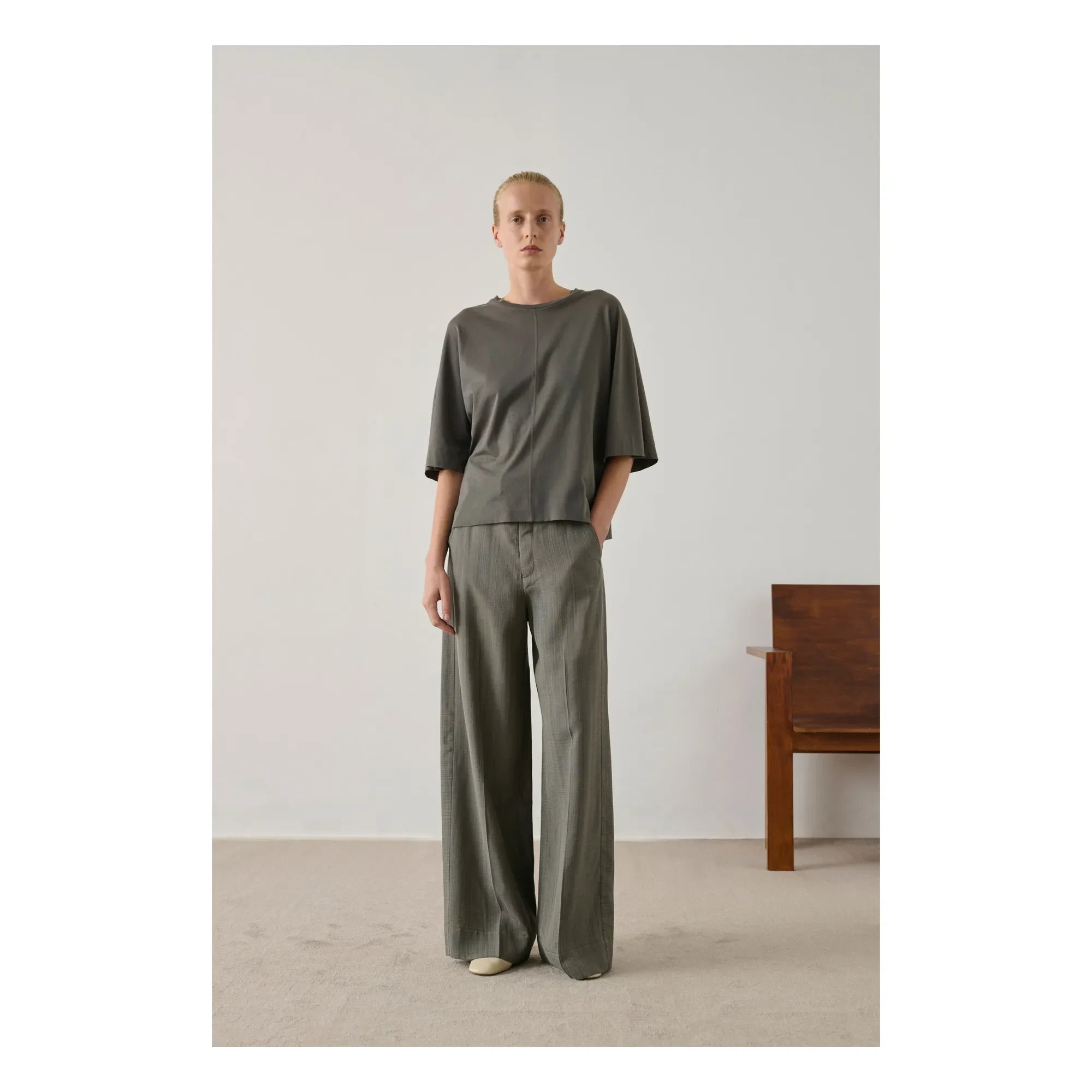 Soeur – Helsinki Baumwoll-T-Shirt | Dunkelgrau