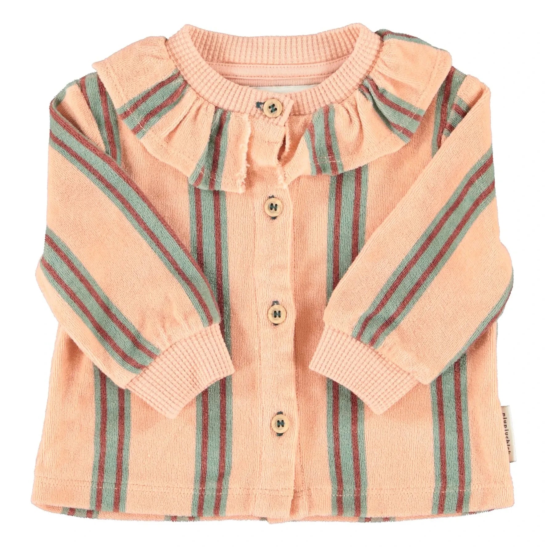 Piupiuchick - Gestreifte Bluse aus Bio-Baumwolle | Rosa