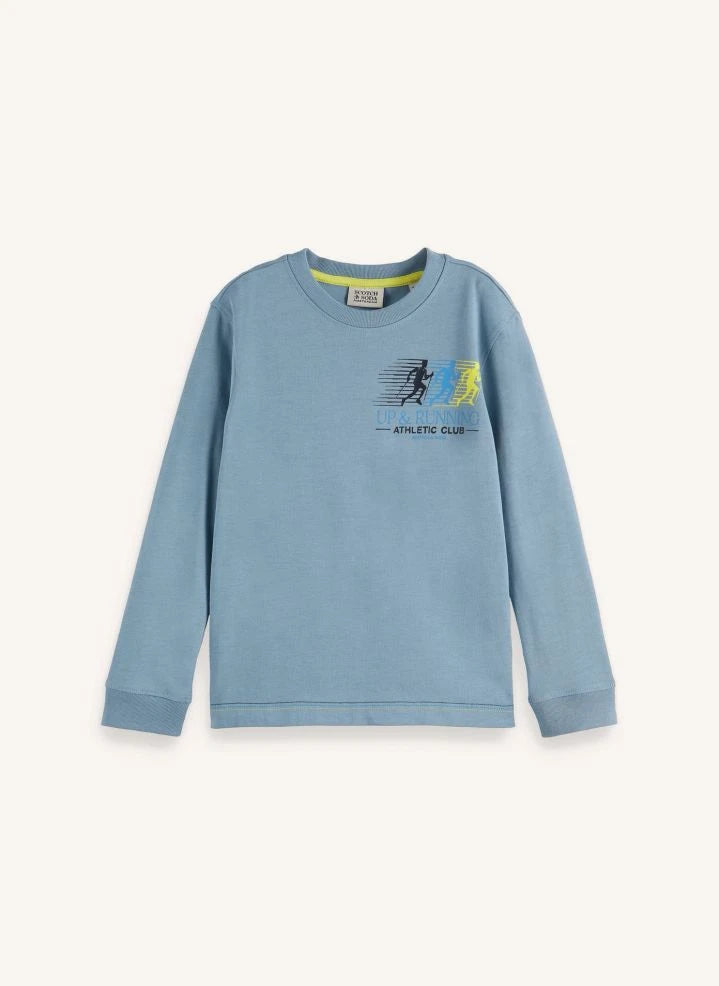 Scotch & Soda - Kunstbedrucktes T-Shirt aus Bio-Baumwolle | Mavi