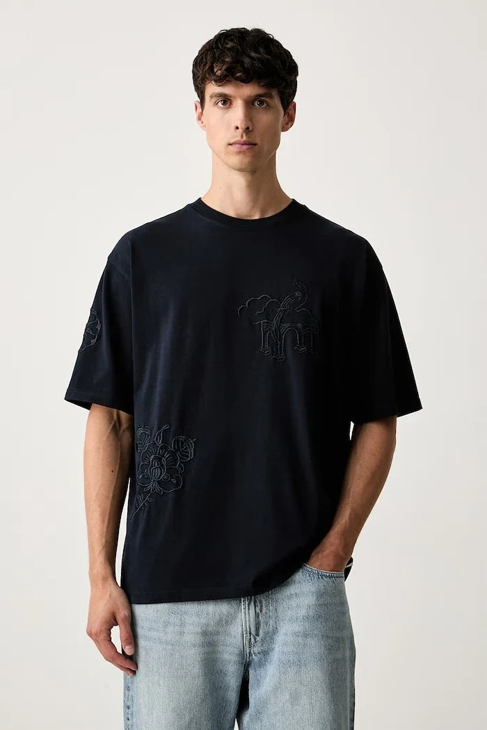 Scotch & Soda Herren Baumwoll-T-Shirt