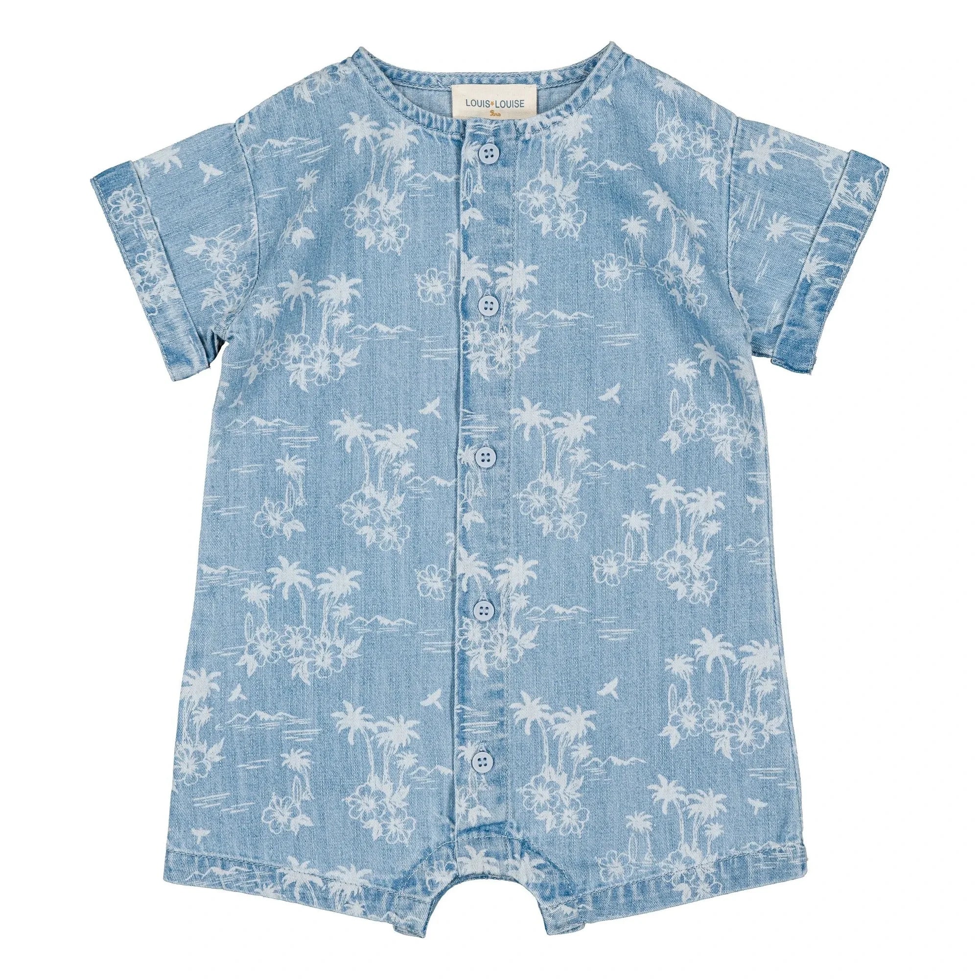 Louis Louise - Hawaii Denim Overall | Hellblau