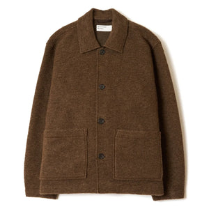 Universal Works - Rams Yün Overshirt | Kahverengi
