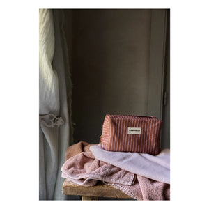 Gabrielle Paris - Waschtasche mit lila Streifen | Rosa