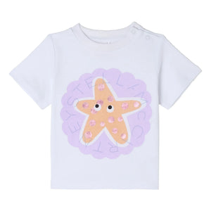 Stella McCartney Kids - Stella Etoile de Mer Bio-Baumwoll-T-Shirt | Weiß