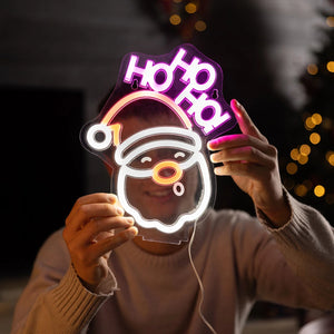 Legami - Neon-Effekt LED Lampe - Weihnachtsmann - Es ist ein Zeichen