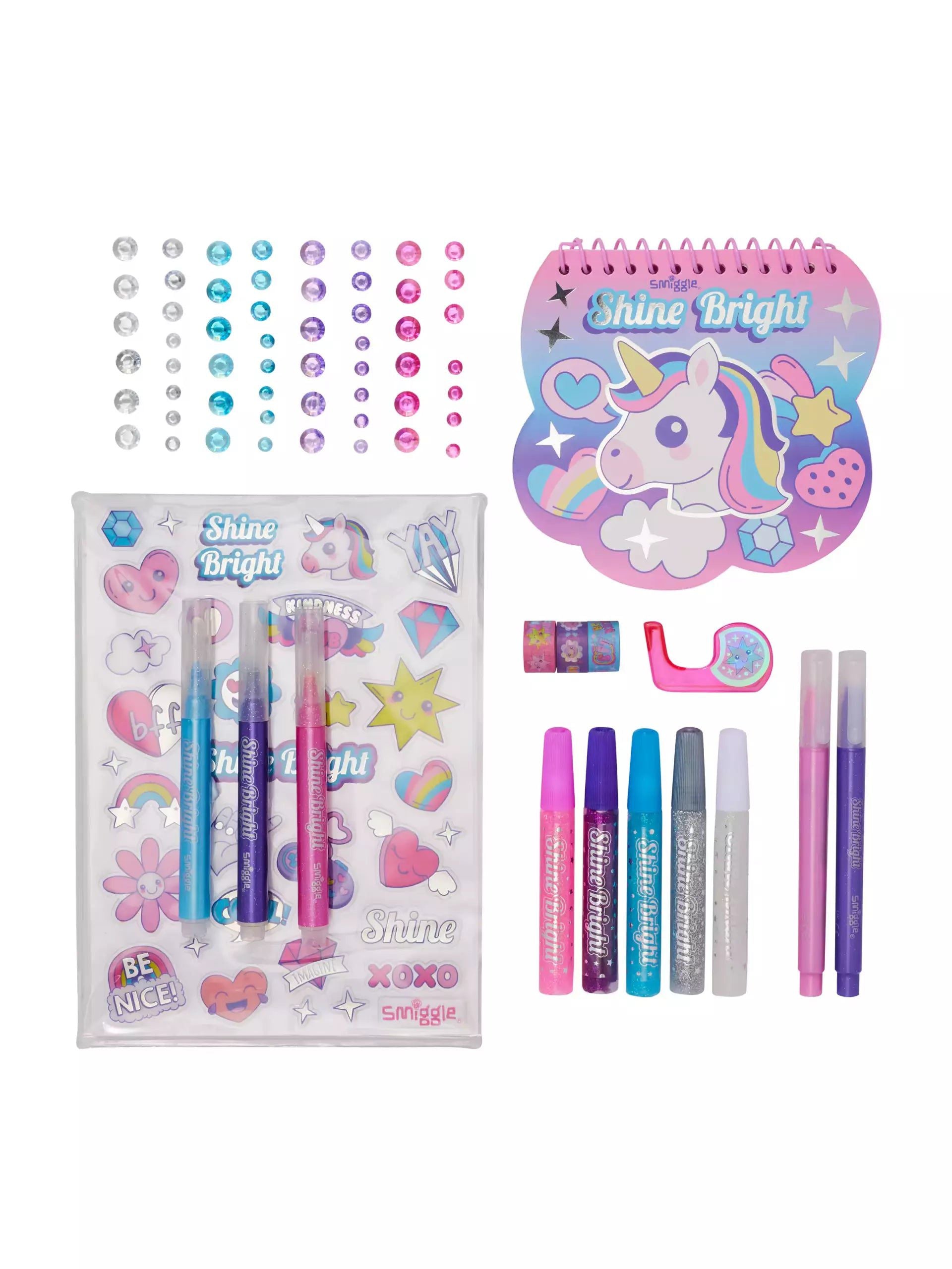 Smiggle - Shine Bright Resim Tasarım ve Sanat Seti-Dinossi