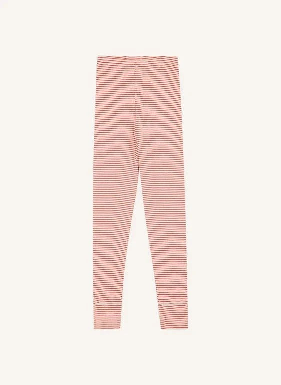 Caramel - Judd Gestreifte Baby Leggings | Rot