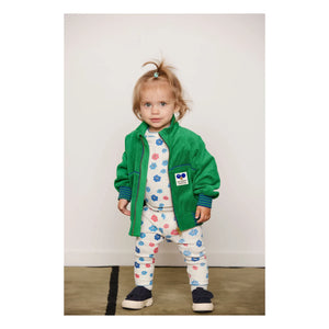 Mini Rodini - Organische Baumwolle Handtuch Reißverschluss Sweatshirt | Grün