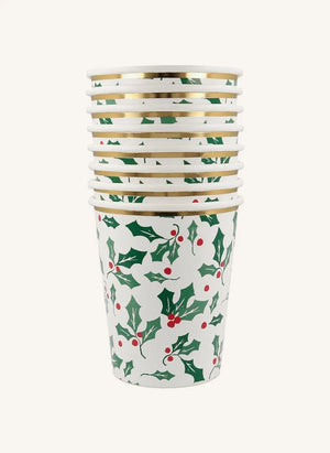 Meri Meri - Goldverzierte Kristallgläser - 8er Set