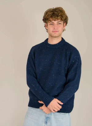 Origin Knitwear - Raglan Großer Strickpullover | Dunkelblau