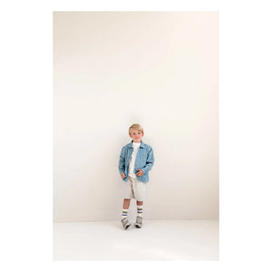 Jenest - Xavi Bio-Baumwoll-Shorts | Hellgrau