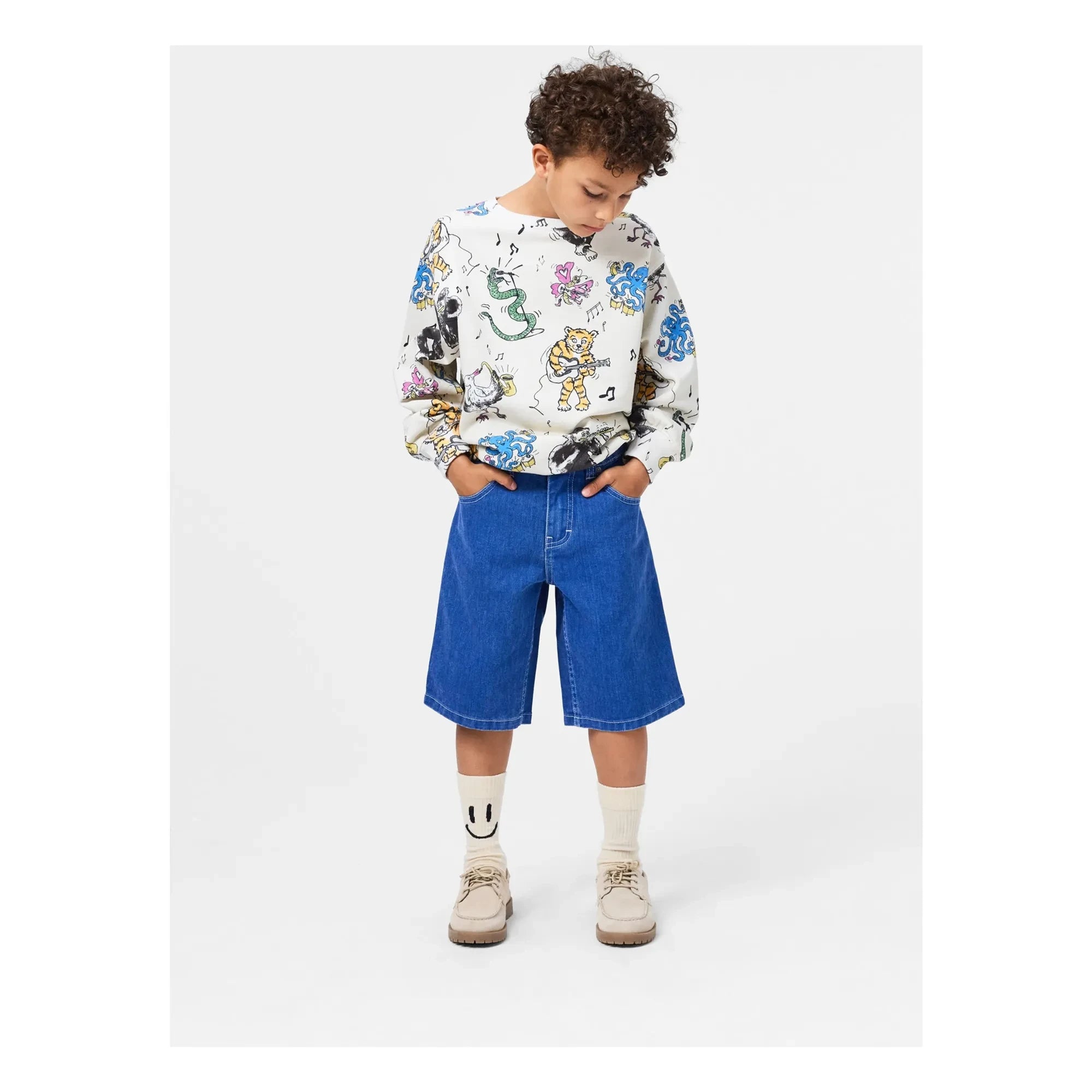 Molo - Bermuda Denim Art | Blau