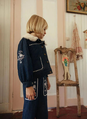 Louise Misha - Rafalina Denimjacke | Dunkelblau