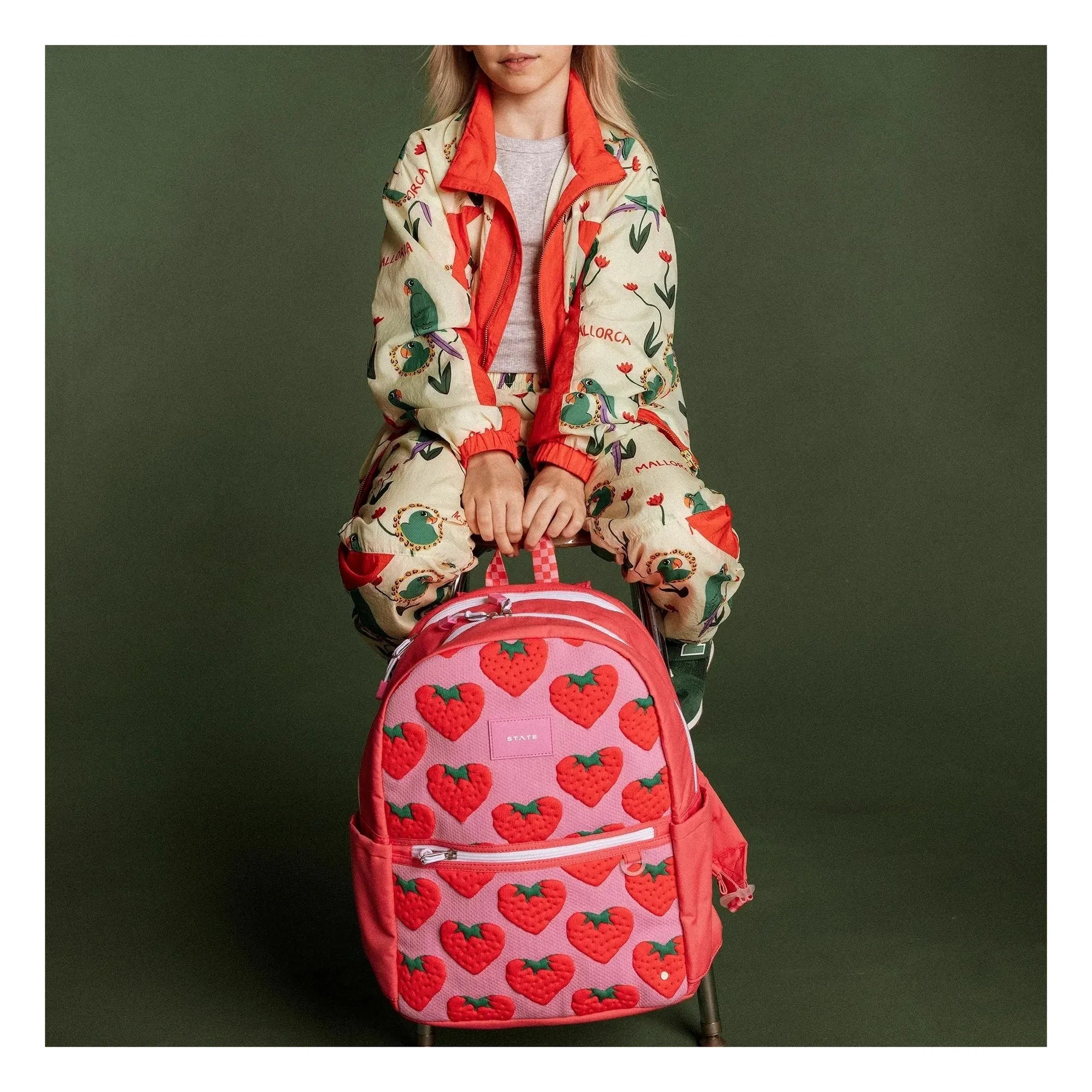 State Bags - Kane Strawberry Rucksack | Pink
