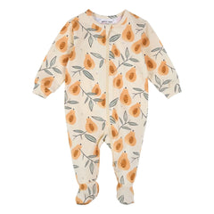 Petit Lem - Strampler aus Bio-Baumwolle Papaya | Beige