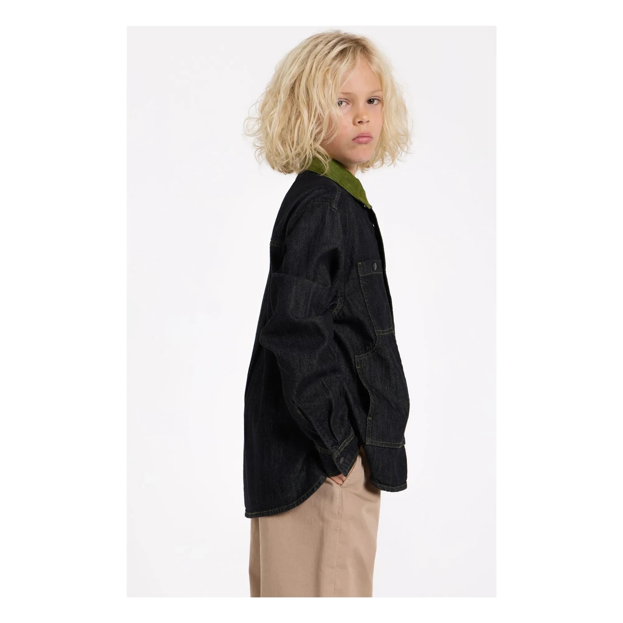 Finger in the nose - Enara Denim Hemd | Schwarz