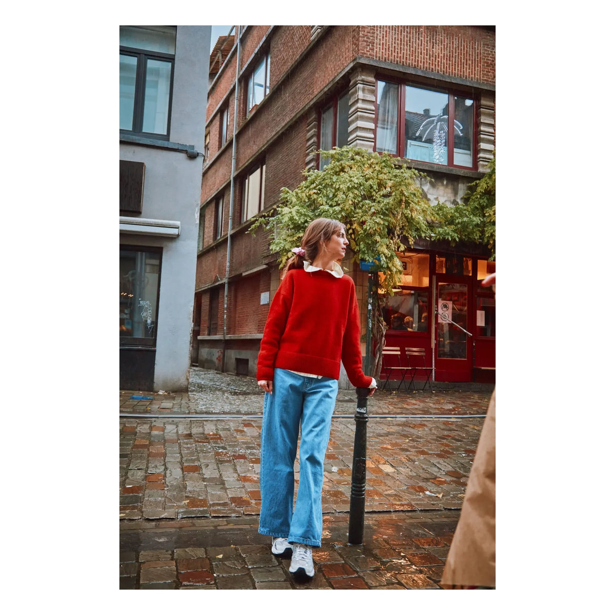 Poudre Organic - Azalée Wollpullover - Damenkollektion | Rot
