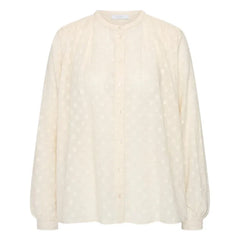 By Bar - Nyka Weave Organische Baumwollbluse | Ecru