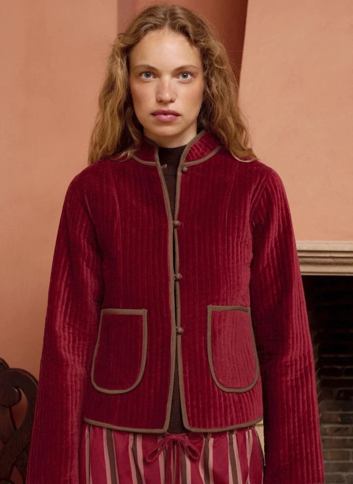 Maria de la Orden - Fittonia Baumwolljacke | Bordeaux